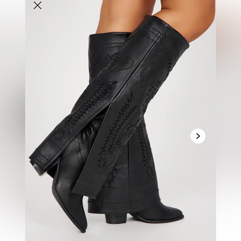 Knee High Heeled Boot